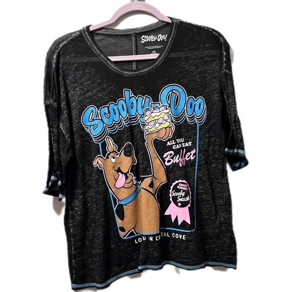 Scooby Doo Buffet Crystal Cove sleep tee semi sheer girls large - Picture 2 of 6